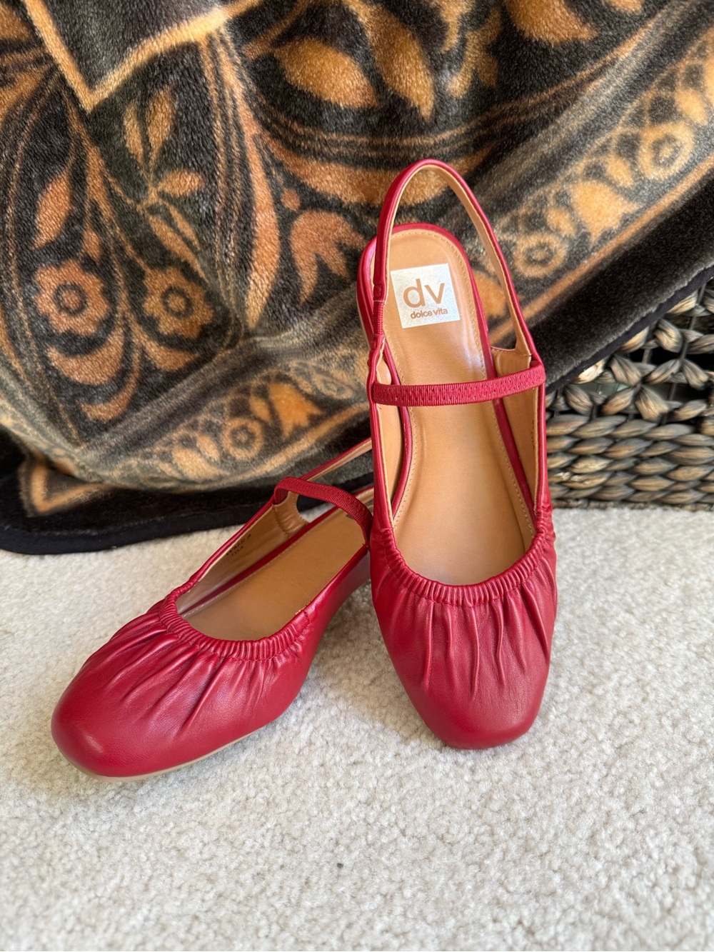 DV by Dolce Vita "Tyla" Ruched Slingback Mary Jane Flats 8